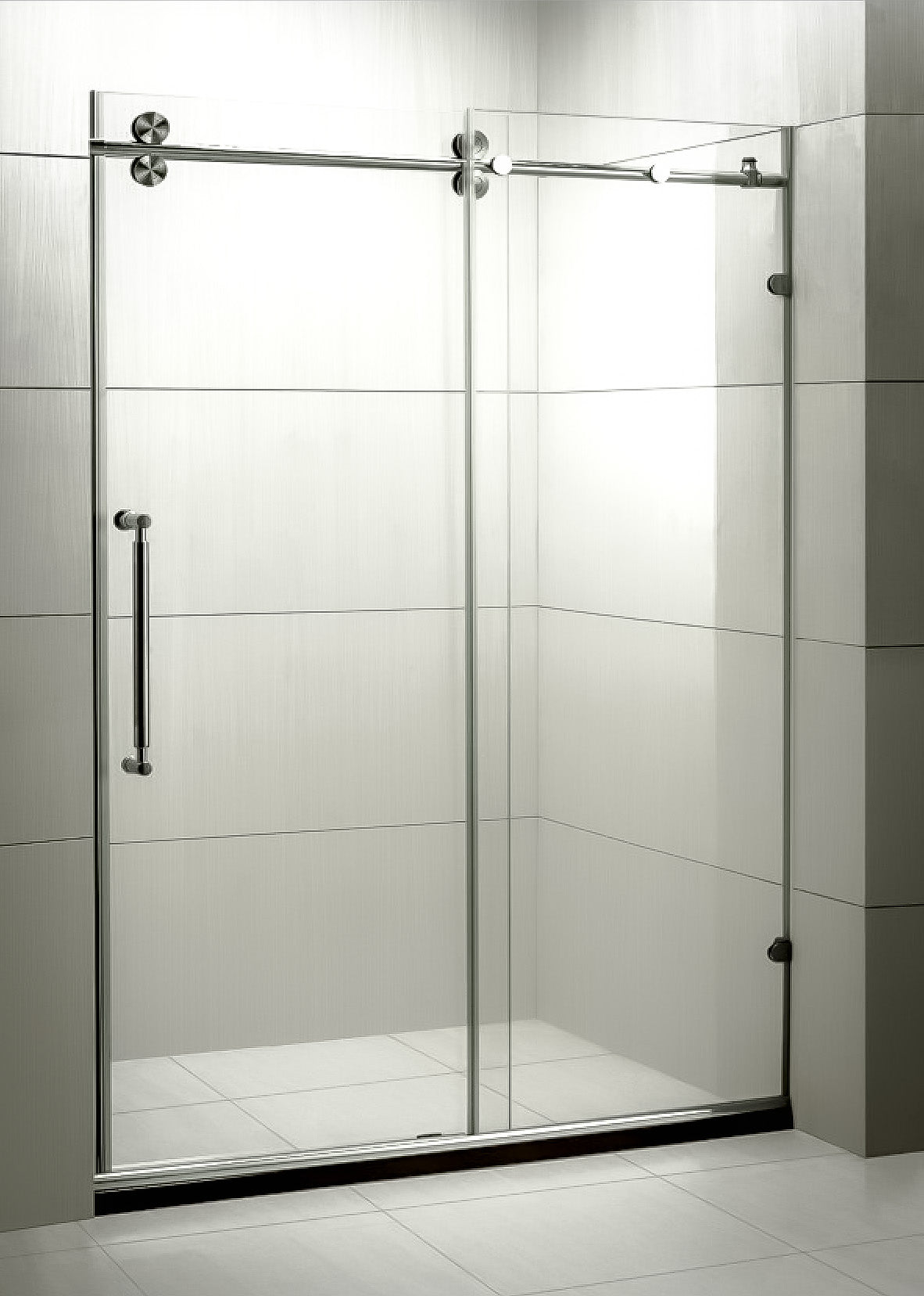 Unovero Series Single Sliding Door Shower Door System
