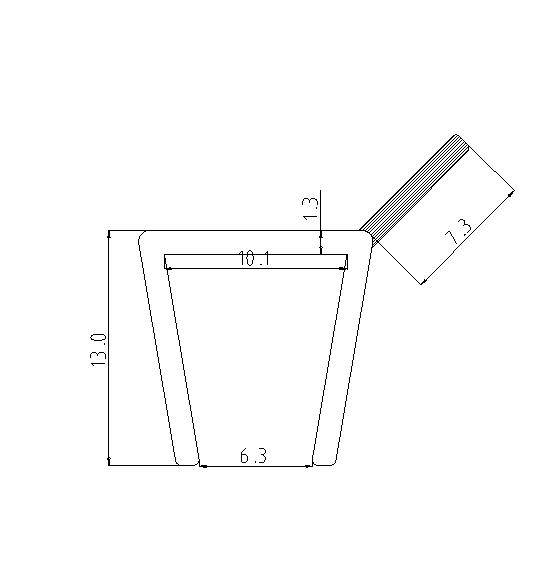 Seal and Wipe (Dual Durometer) For 3/8" Glass