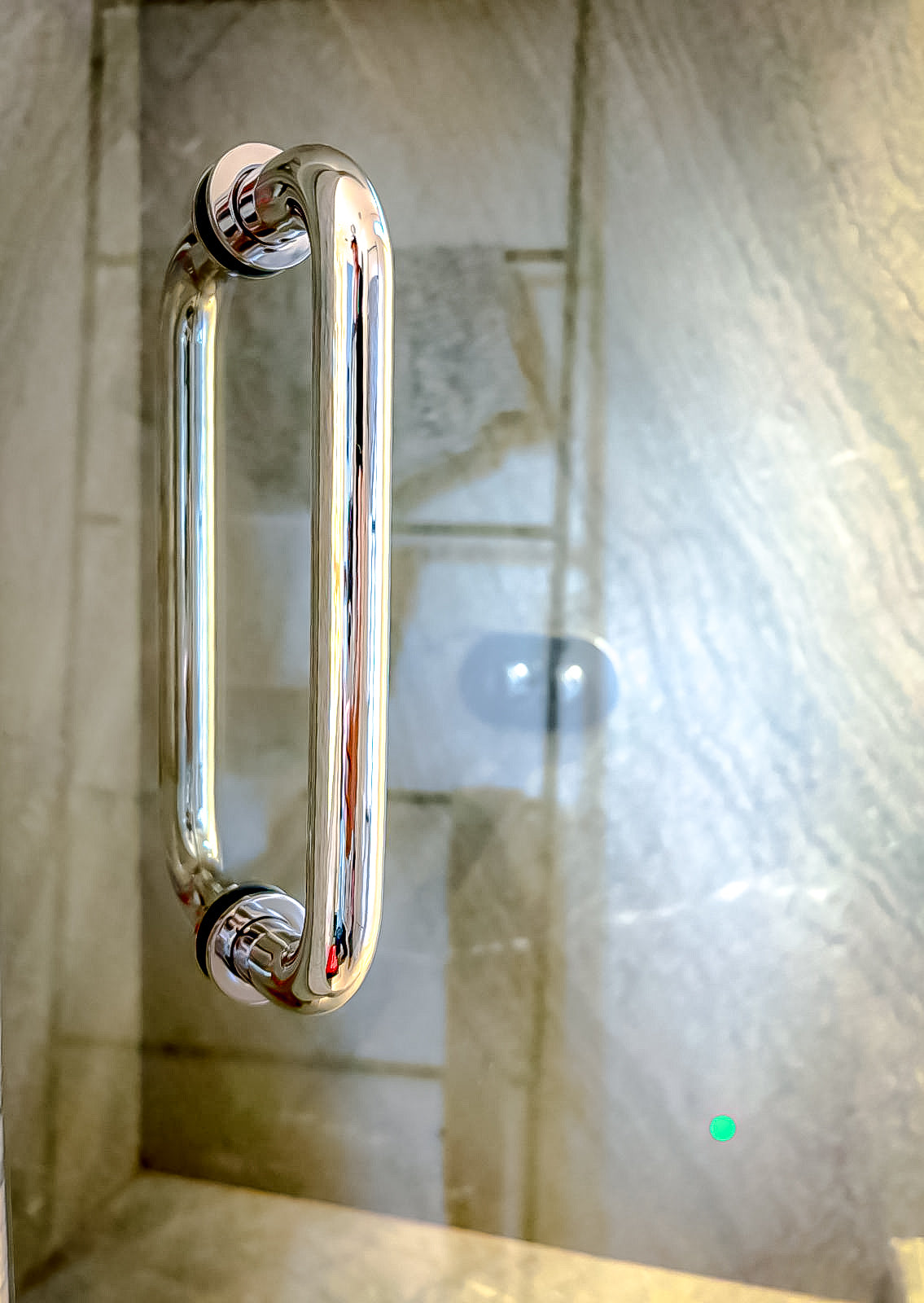 8" Deluxe Tubular Back to Back Handles with Washers - For Glass Shower Doors