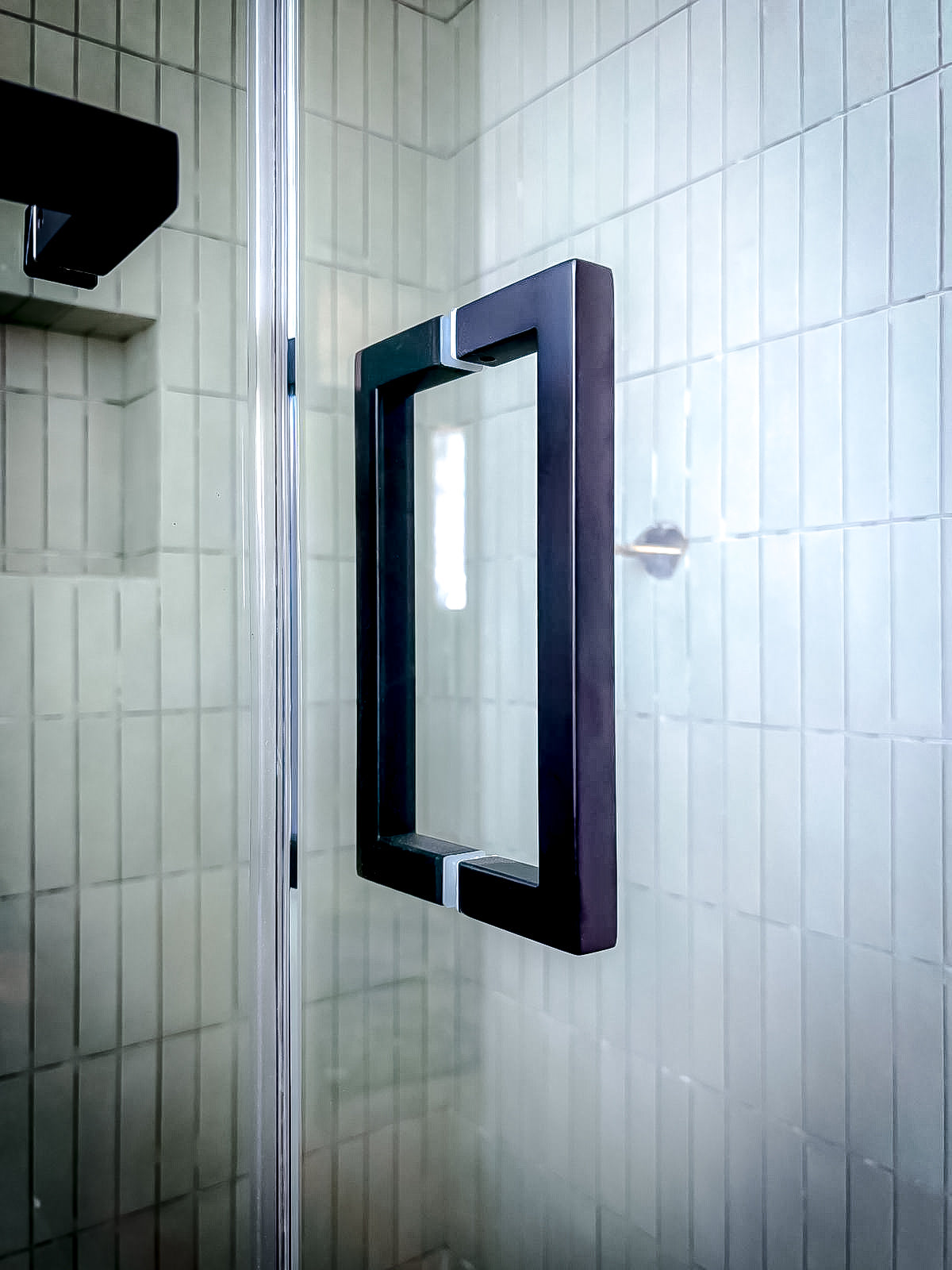8" Square Style Back-to-Back Handles - For Glass Shower Doors