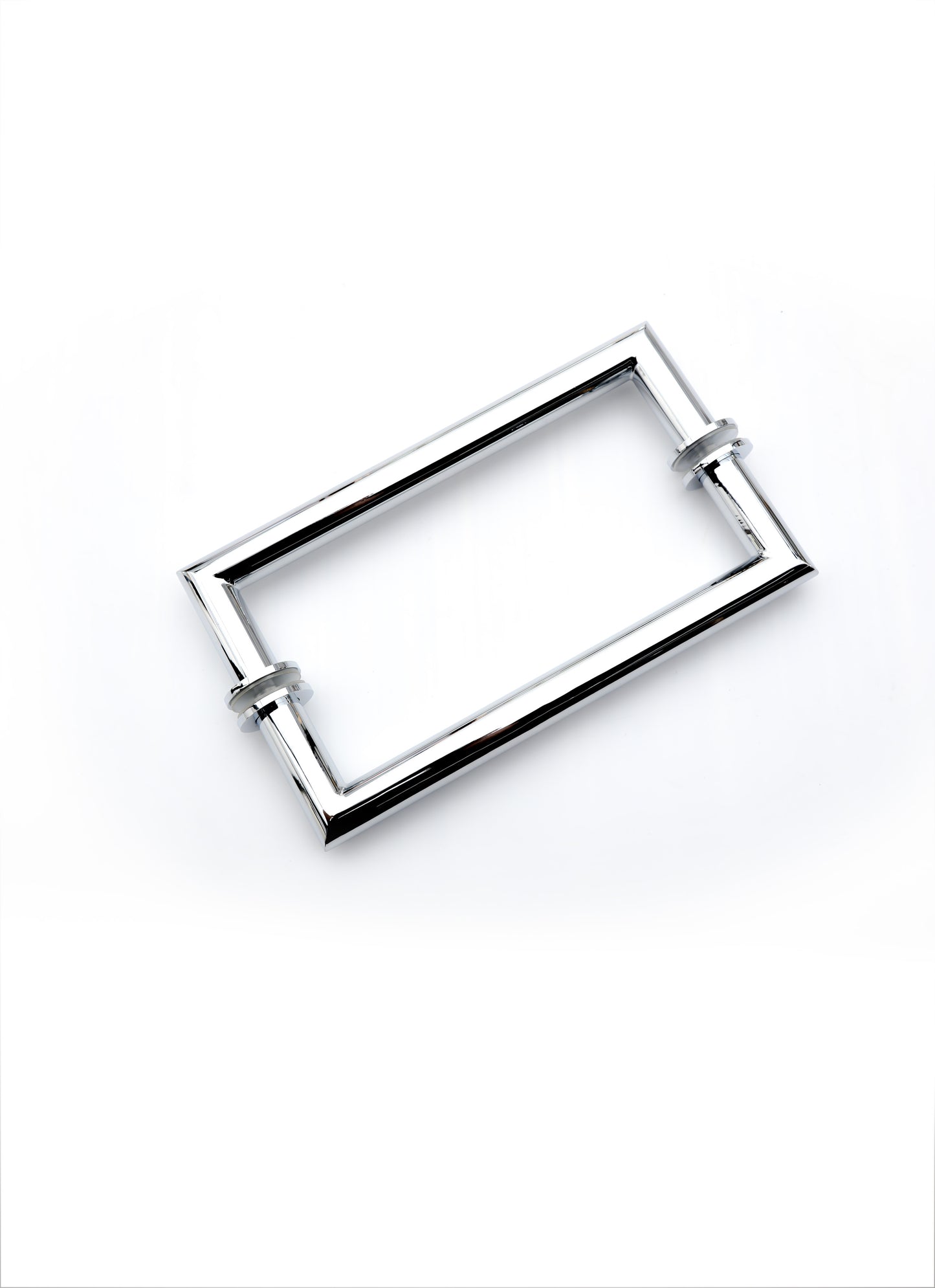 8" Mitered Style Back to Back Handles with Washers - For Glass Shower Doors
