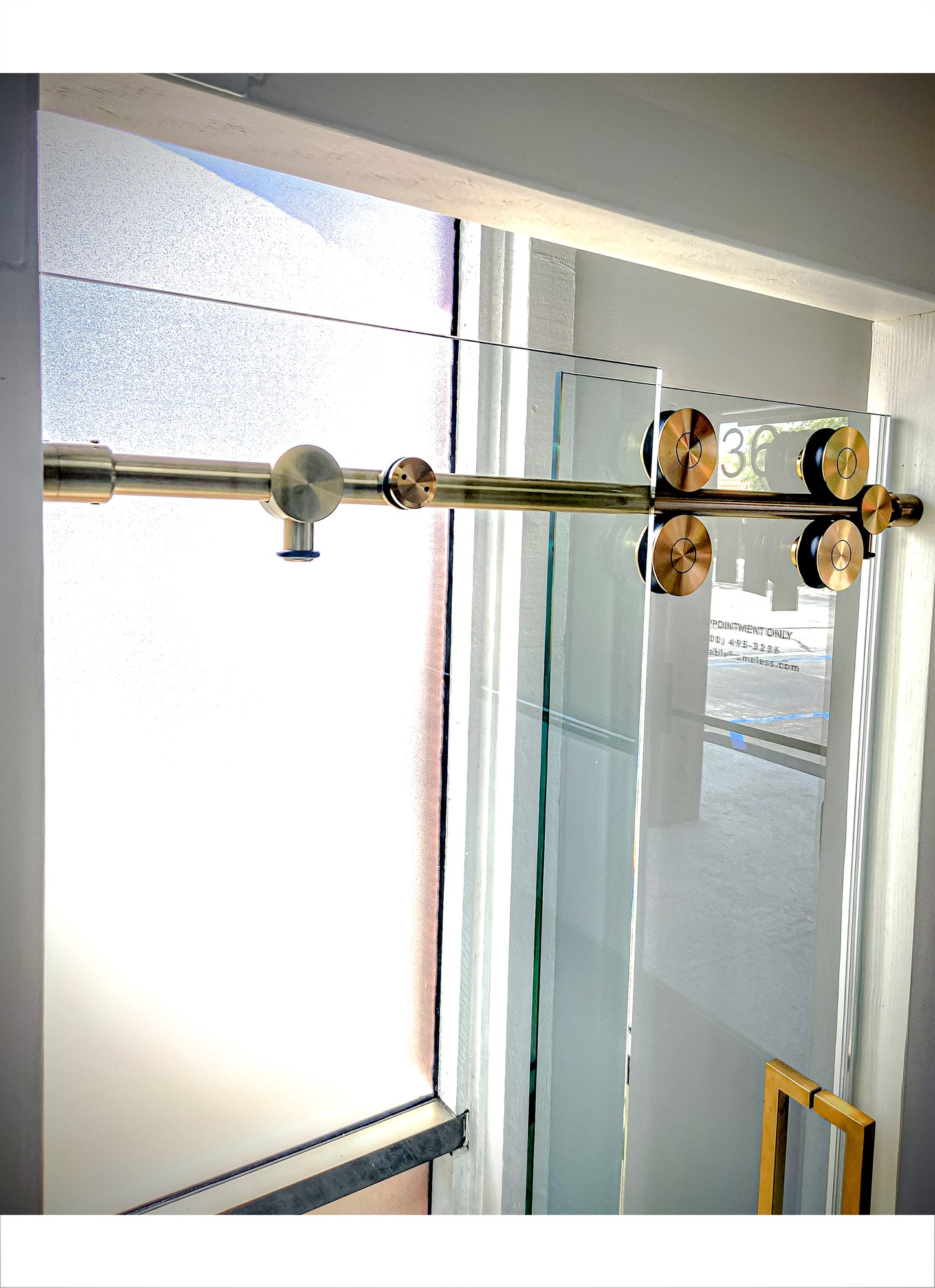 Unovero Series Single Sliding Door Shower Door System