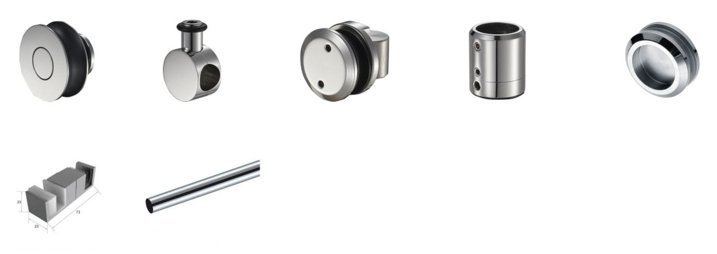 Unovero Series Single Sliding Door Shower Door System