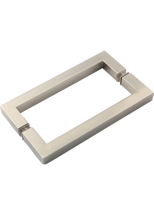 8" Square Style Back-to-Back Handles - For Glass Shower Doors