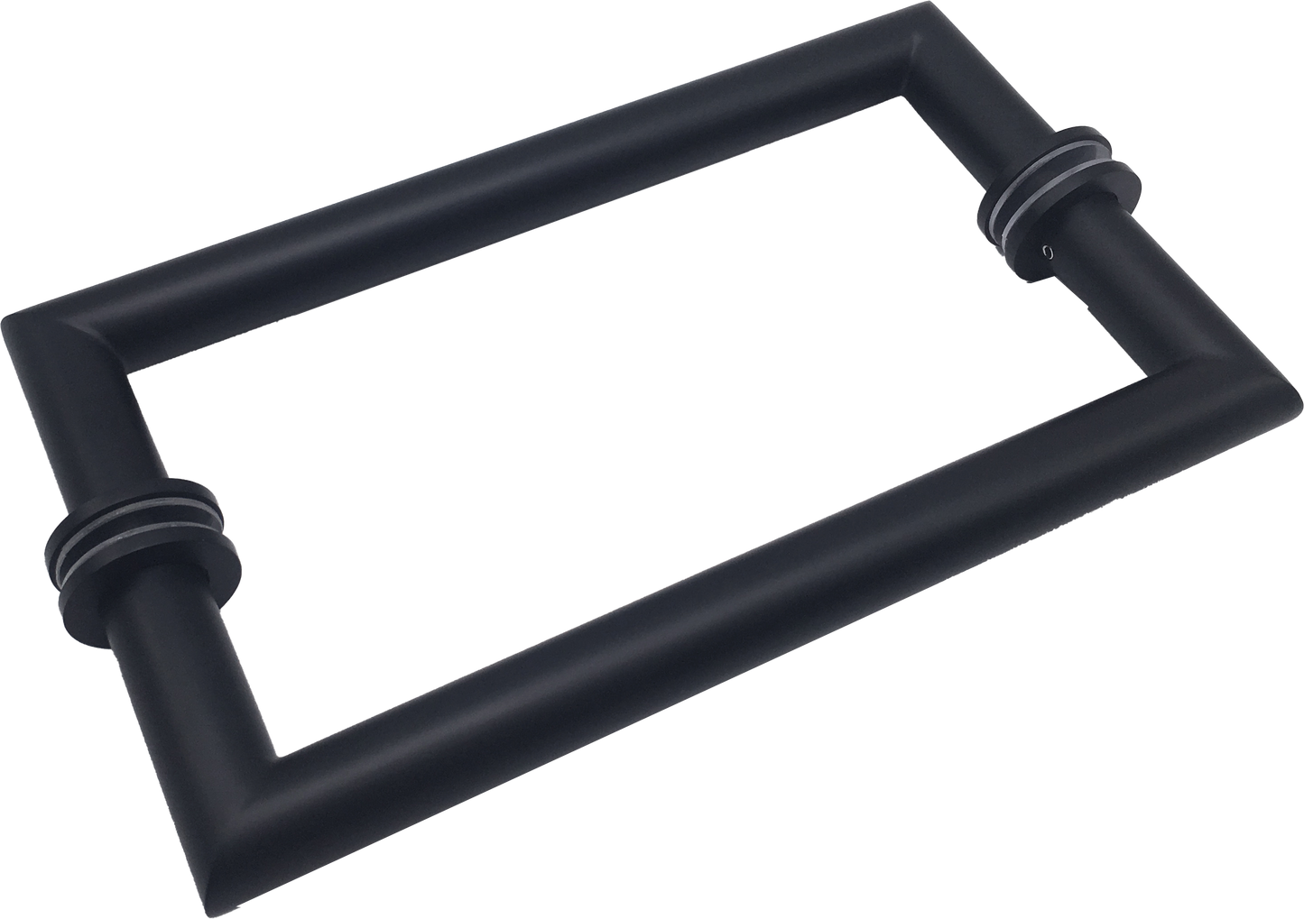 8" Mitered Style Back to Back Handles with Washers - For Glass Shower Doors