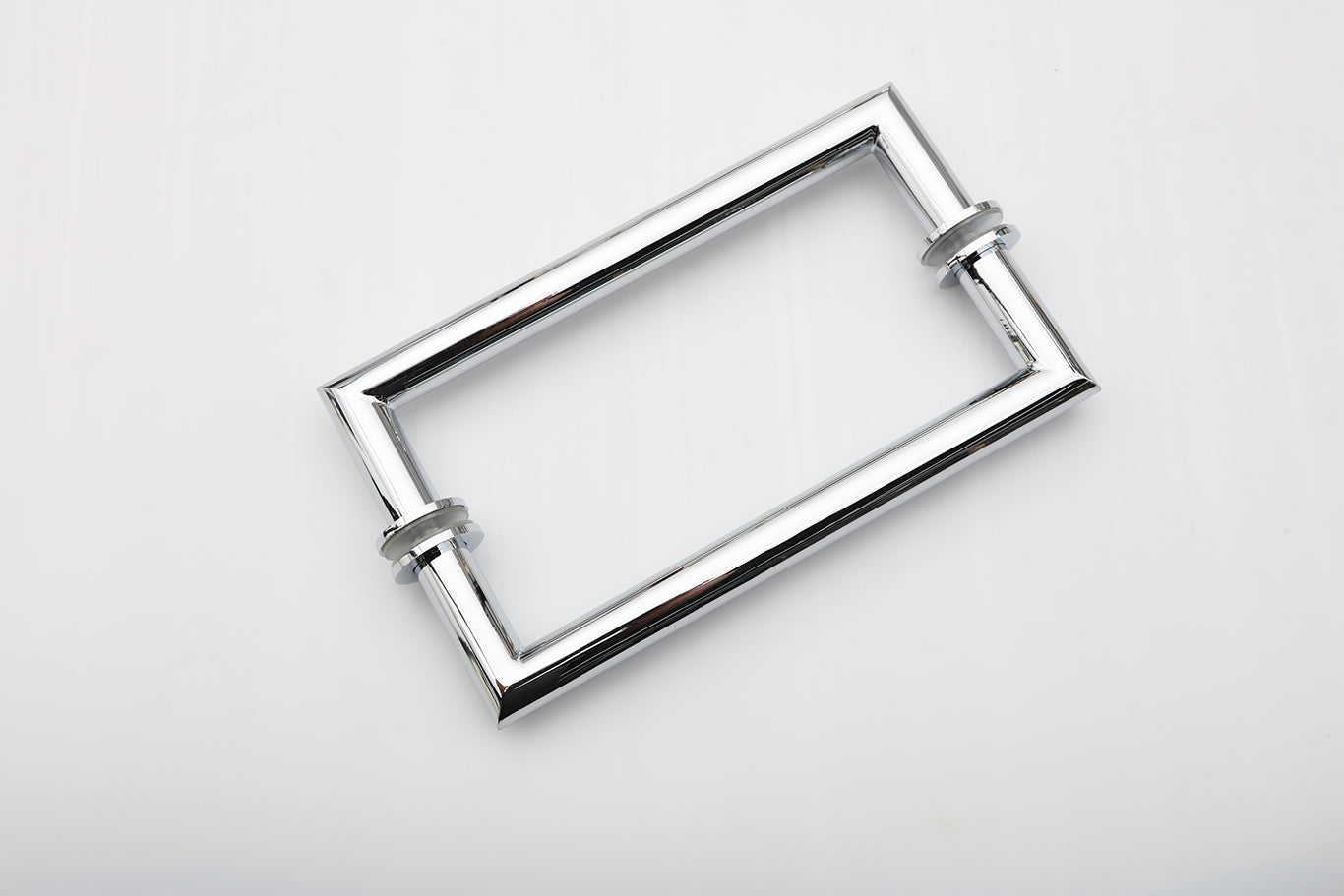 8" Mitered Style Back to Back Handles with Washers - For Glass Shower Doors