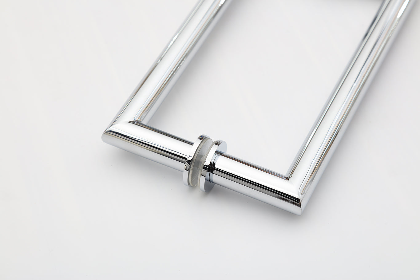 8" Mitered Style Back to Back Handles with Washers - For Glass Shower Doors