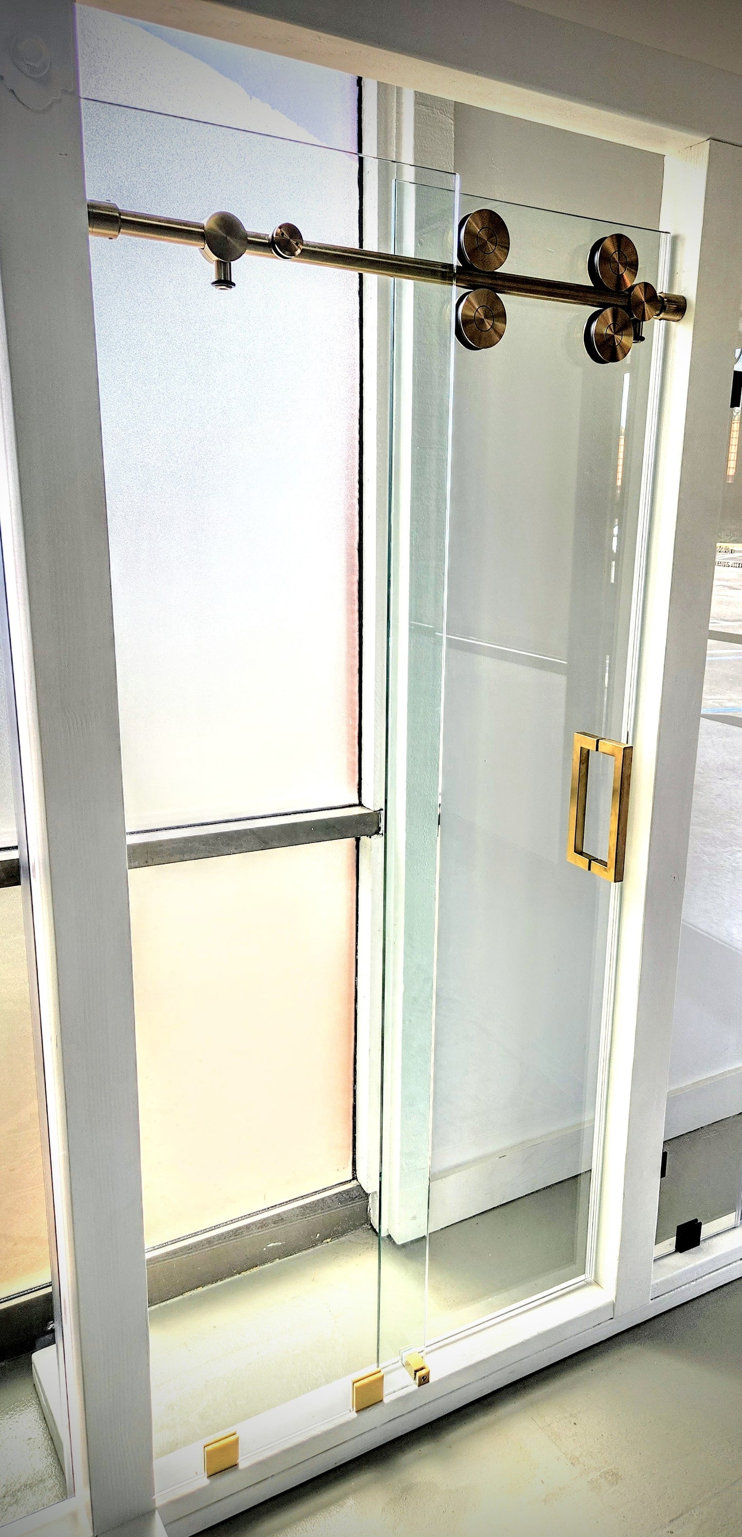 Unovero Series Single Sliding Door Shower Door System