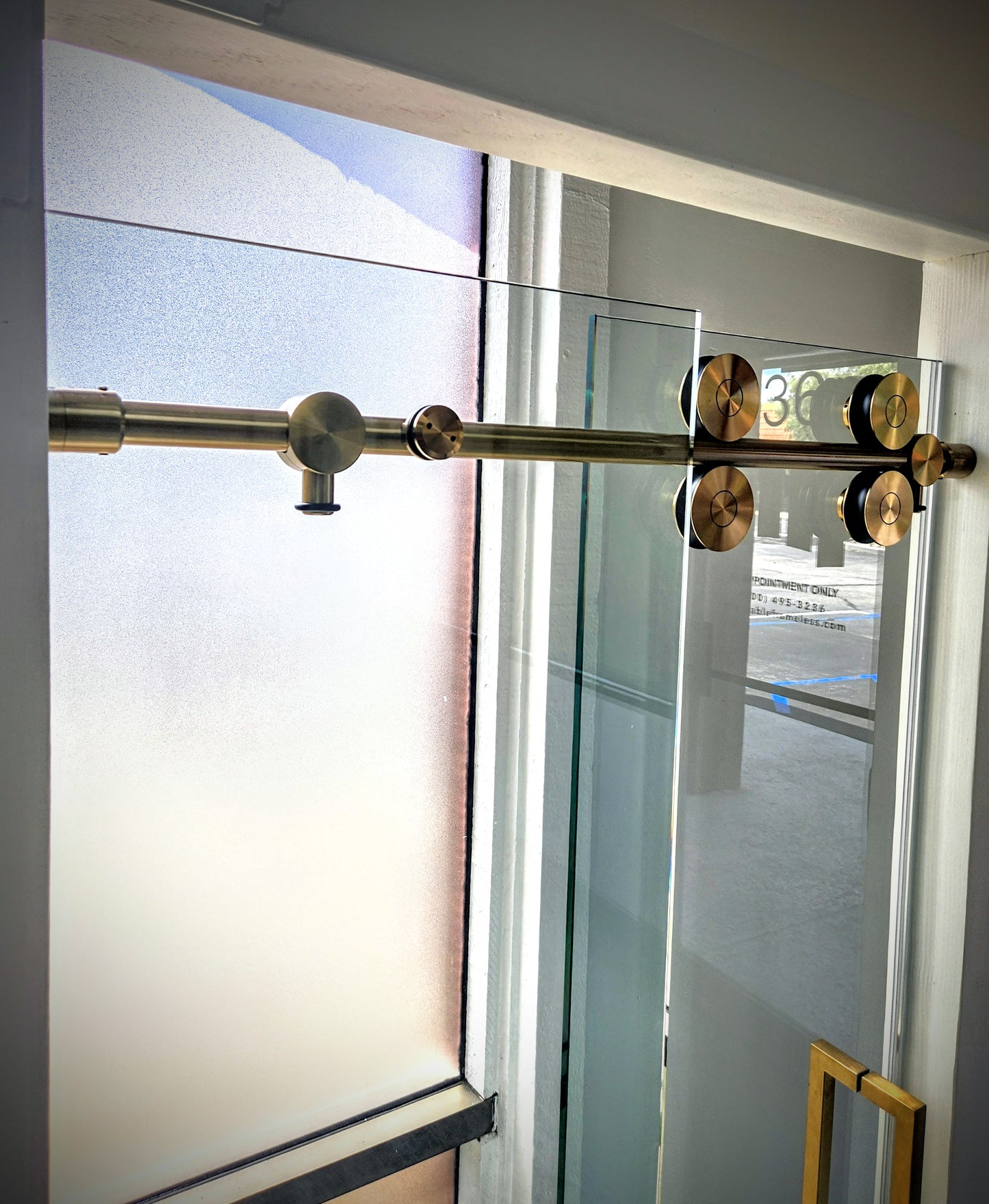 Unovero Series Single Sliding Door Shower Door System