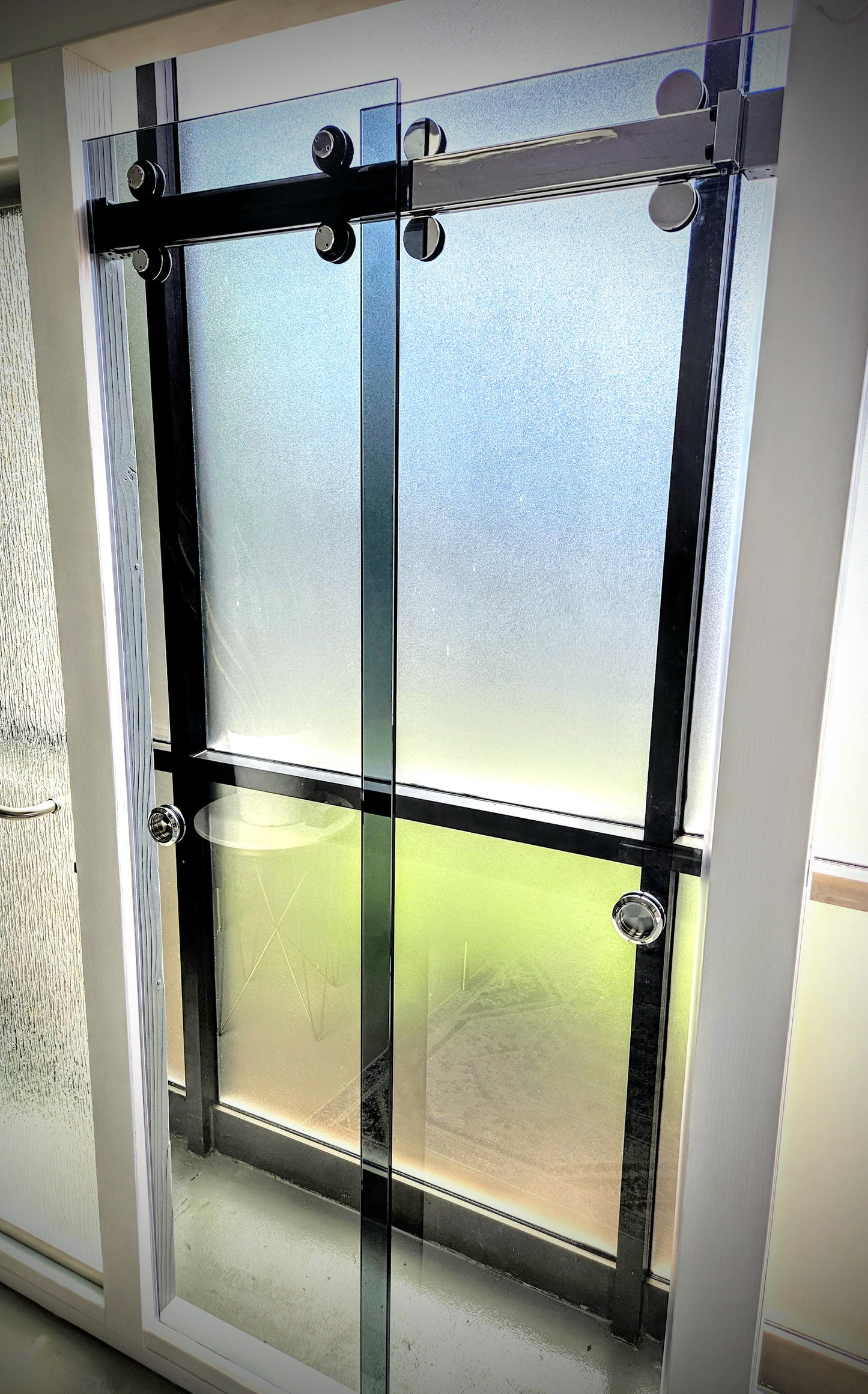 Duovero Series Double Door Sliding Shower Door System
