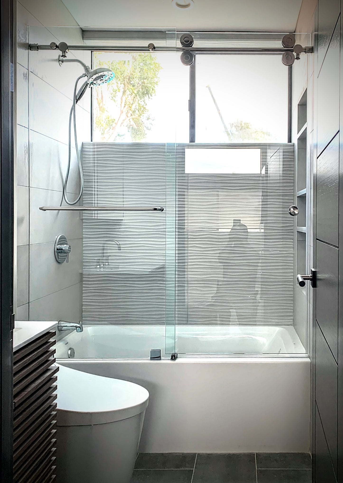 Unovero Series Single Sliding Door Shower Door System