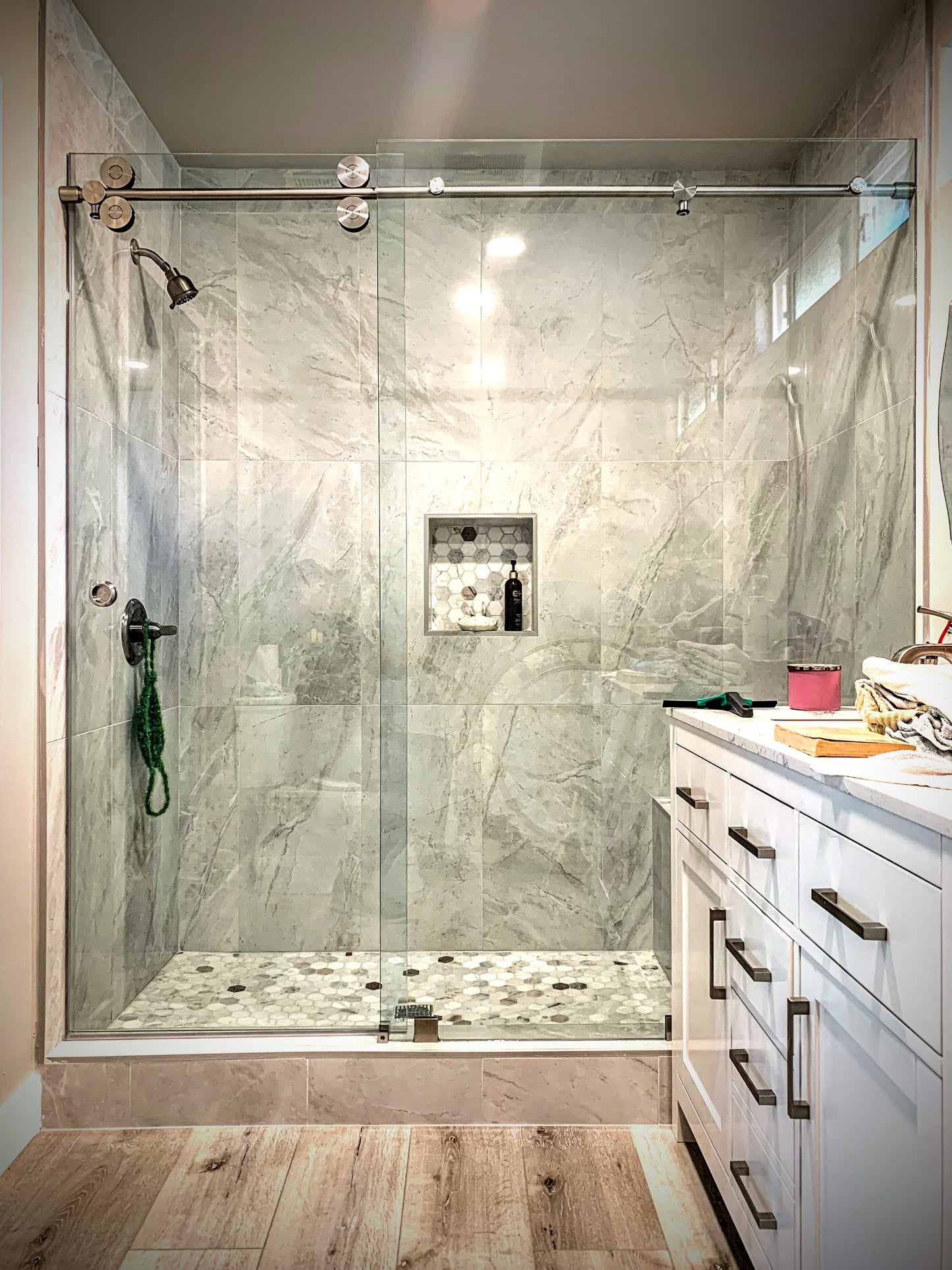 Unovero Series Single Sliding Door Shower Door System
