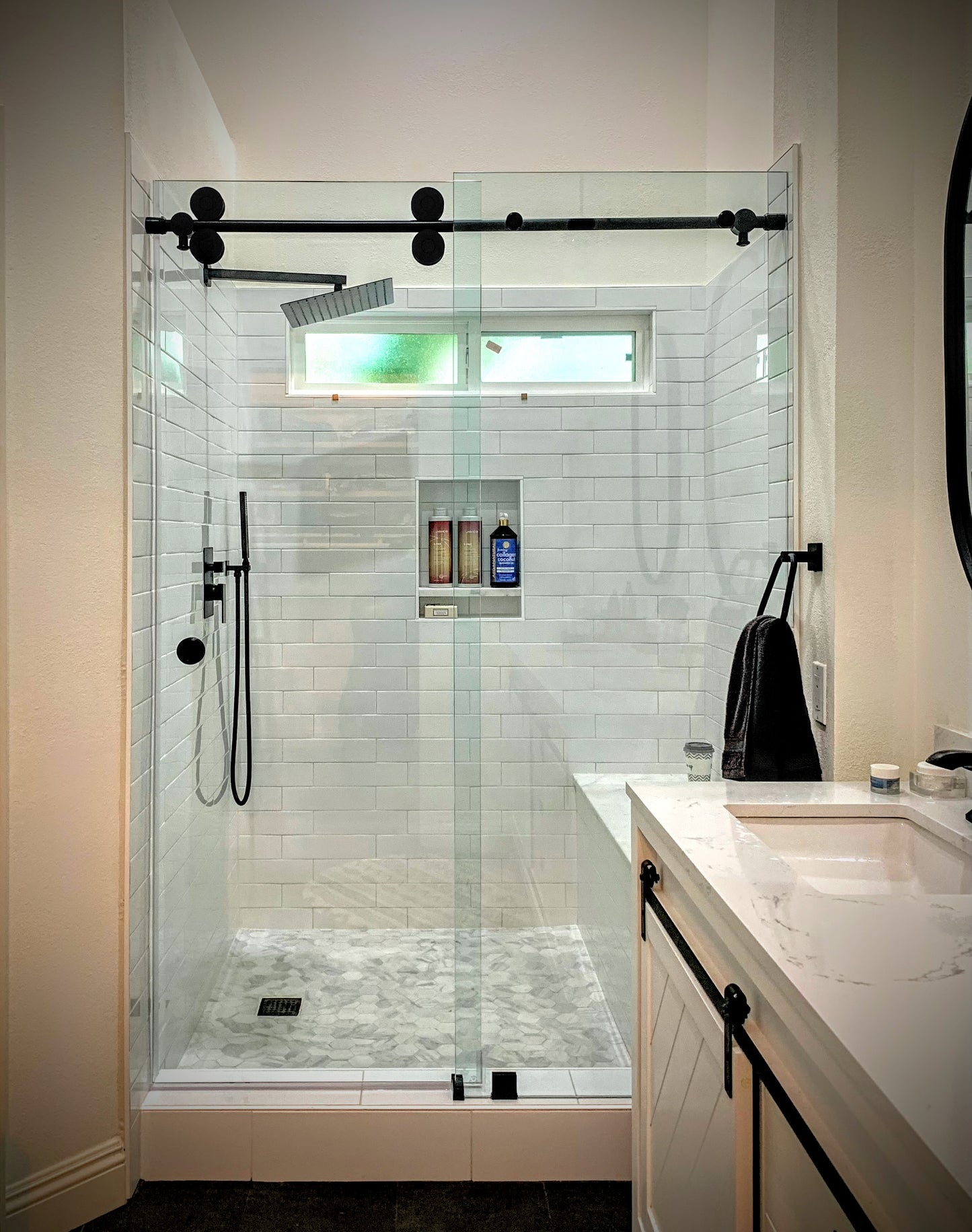 Unovero Series Single Sliding Door Shower Door System