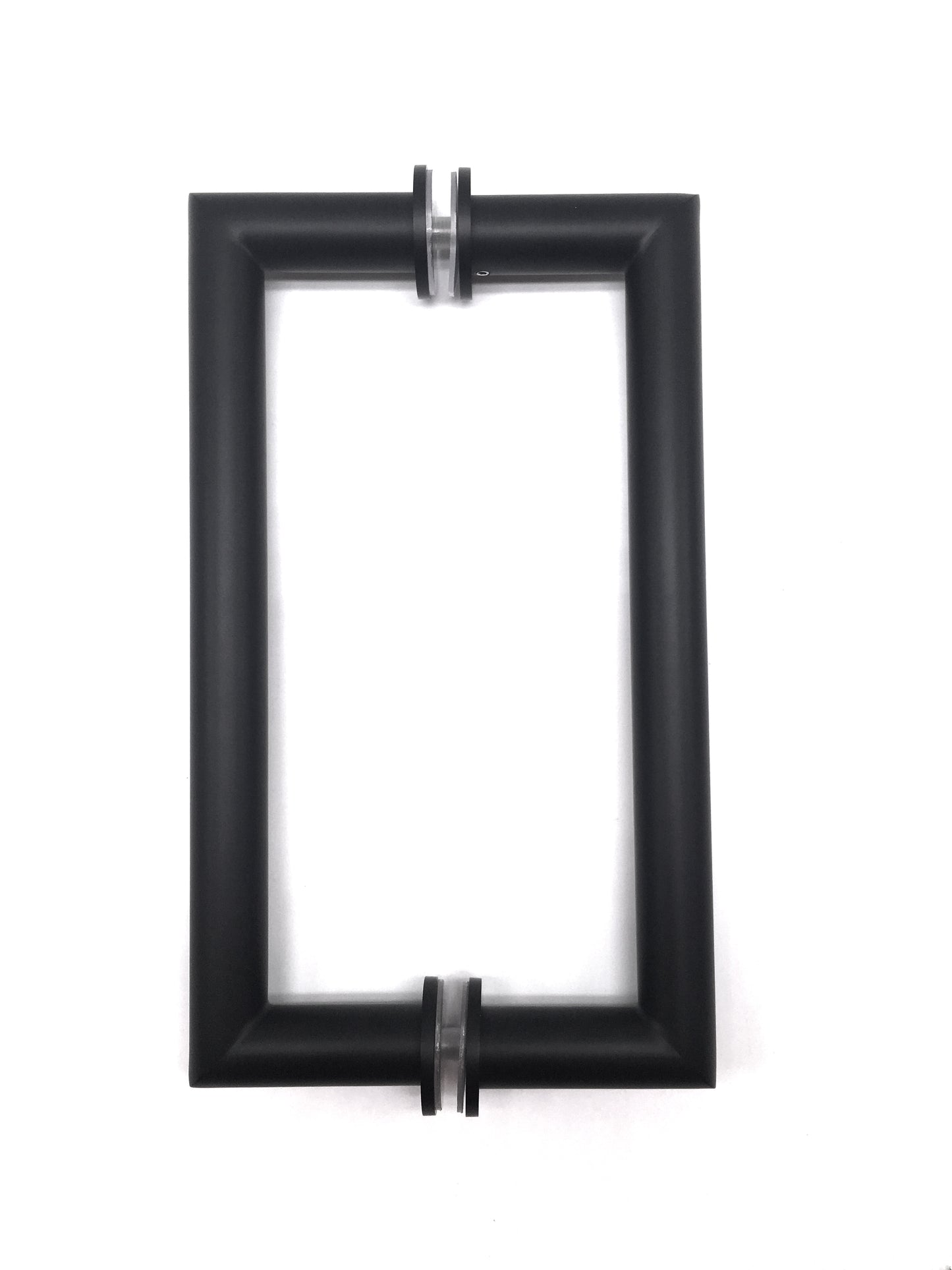 8" Mitered Style Back to Back Handles with Washers - For Glass Shower Doors