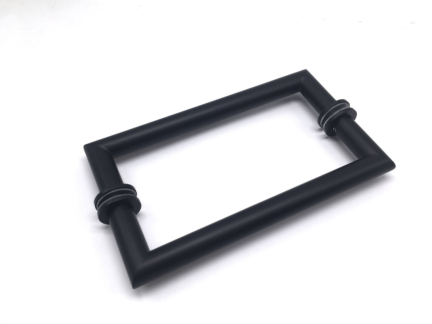 8" Mitered Style Back to Back Handles with Washers - For Glass Shower Doors