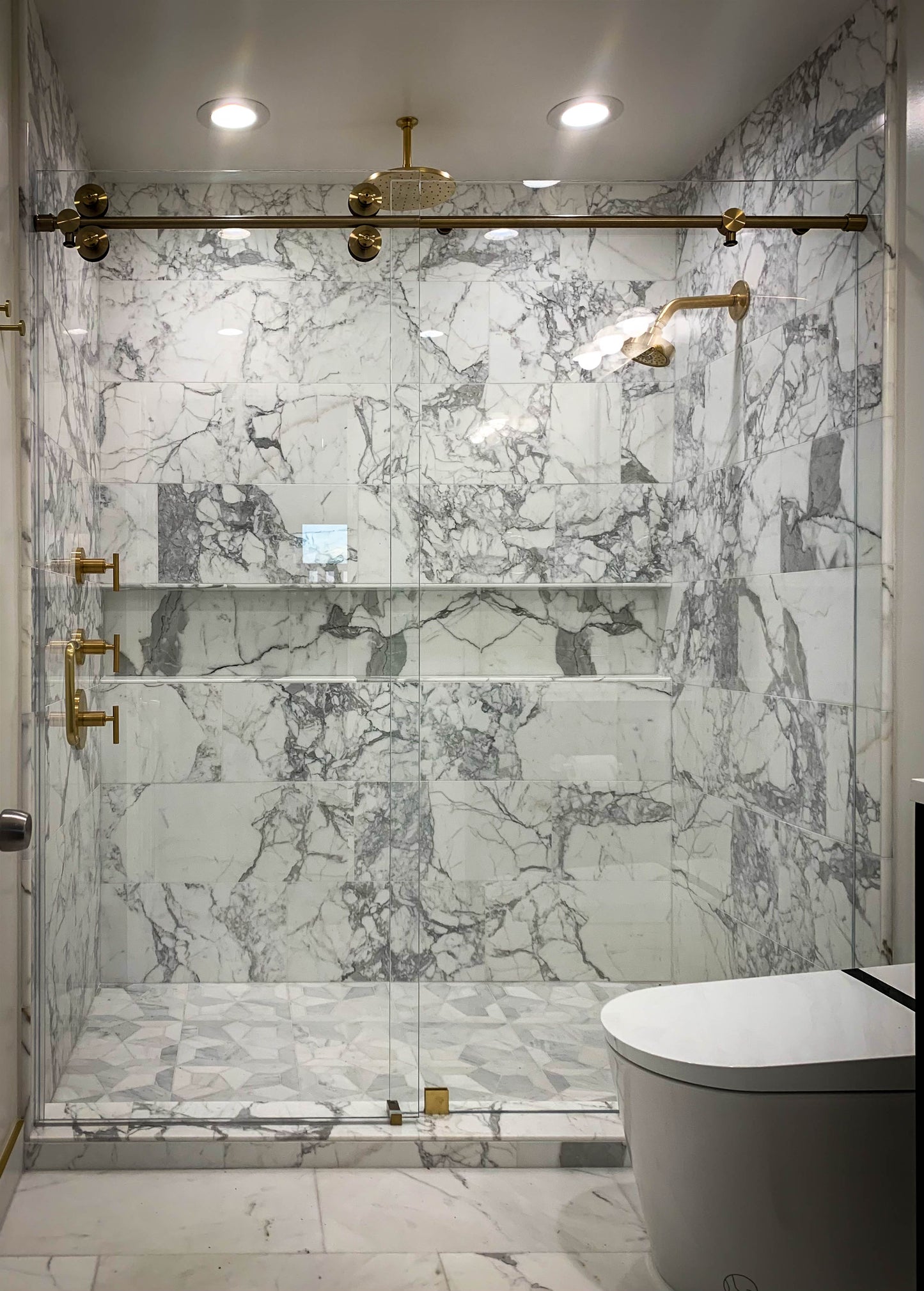 Unovero Series Single Sliding Door Shower Door System