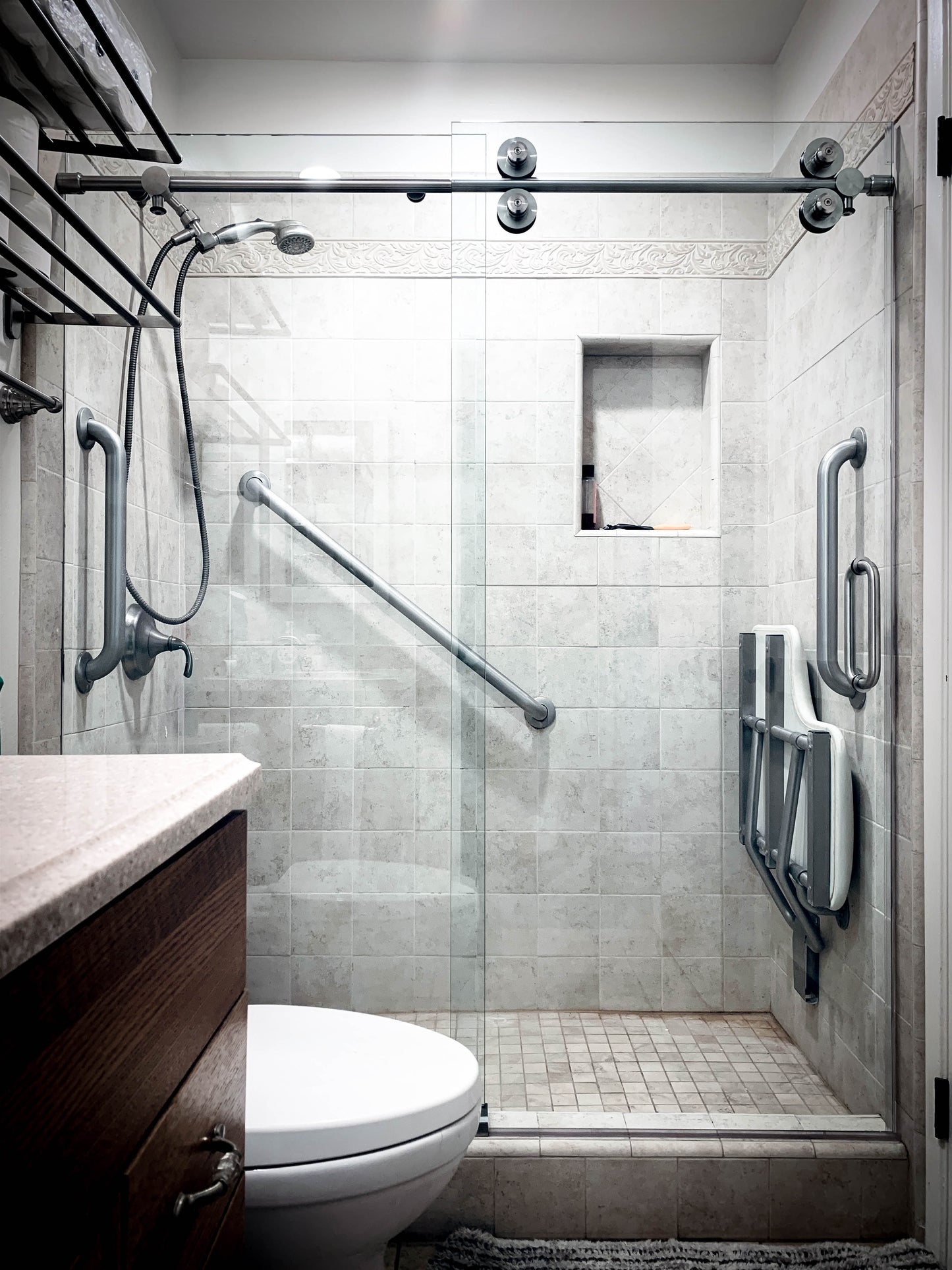 Unovero Series Single Sliding Door Shower Door System