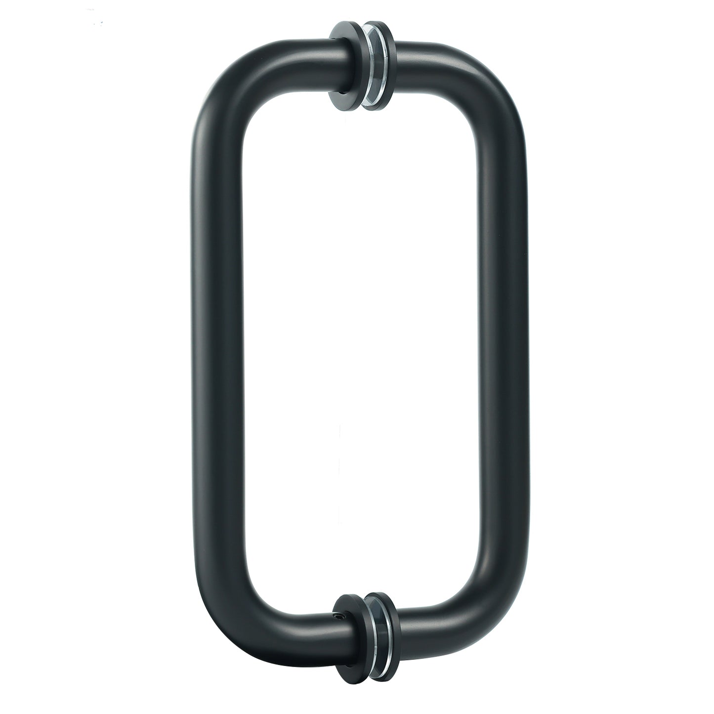 8" Deluxe Tubular Back to Back Handles with Washers - For Glass Shower Doors